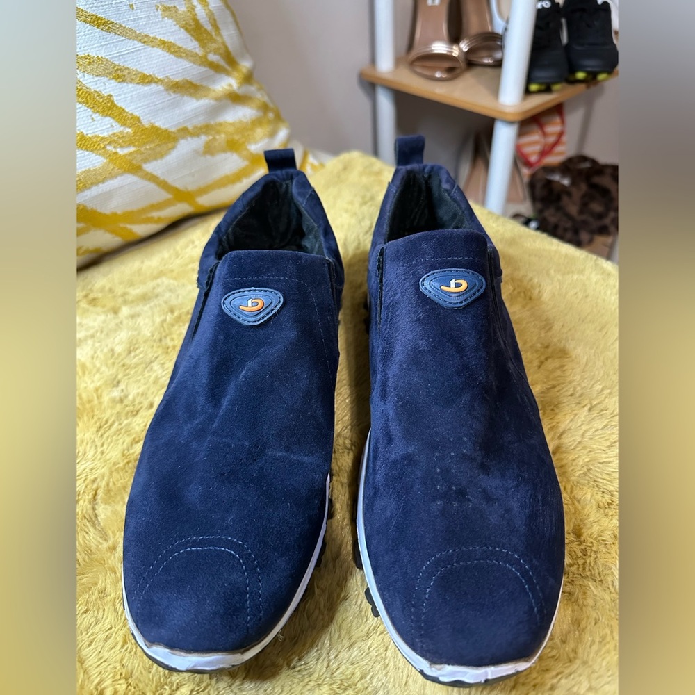 Blue Slip-On Men's Shoes